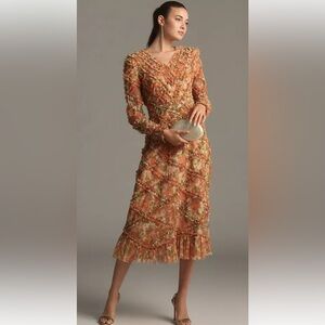 Floral Lace Long Sleeve Dress